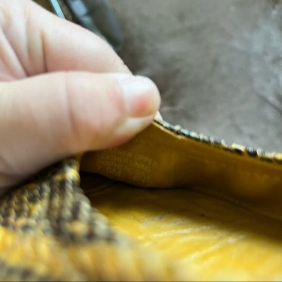 Tory Burch Eddie Watersnake Python Leather Flats - Picture 5 of 5